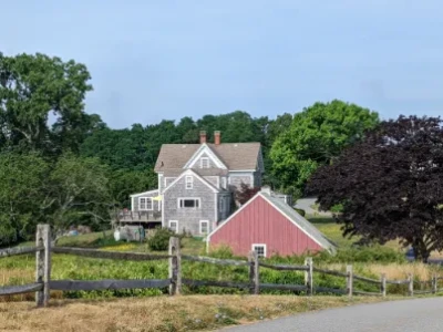From the back - Victorian Farmhouse style home